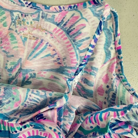Lilly Pulitzer Girls size XL Billie Dress Happy as a Clam Print needs repair - Picture 4 of 7